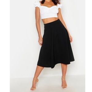 ⛔️SOLD⛔️ Zara Skater Midi Skirt with front pocket